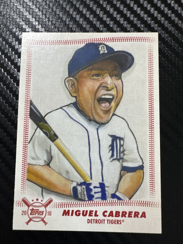 2018 Topps Big League Star Caricatures - #SCR-MC - Miguel Cabrera - Tigers