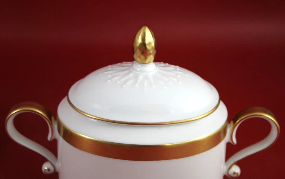 H&C Heinrich Selb Bavaria - Zuckerdose 2 tlg. Goldrand 1 cm. - Bild 3 von 4