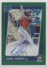 2021 Panini Donruss Optic Green Mojo Prizm 28/99 Daniel Johnson #RRS-DJ Auto 0c6