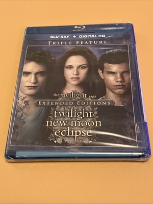 The Twilight Saga Extended Editions Blu Ray Triple Feature New Moon Eclipse New