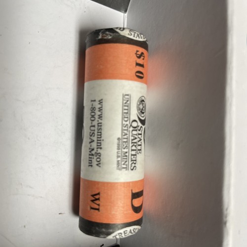 roll of uncirculated Wisconsin quarters - Picture 2 of 2