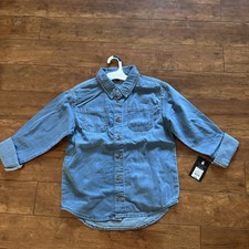 Art Class Kids Button Up Soft Denim Jacket size 10/12 Large