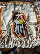 BAG LEATHER HANDMADE HIGH QUALITY NATIVE AMERICAN VINTAGE