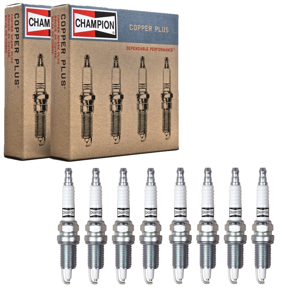 Champion CSP-406 Copper Plus Spark Plug RV12YC Pack of 8