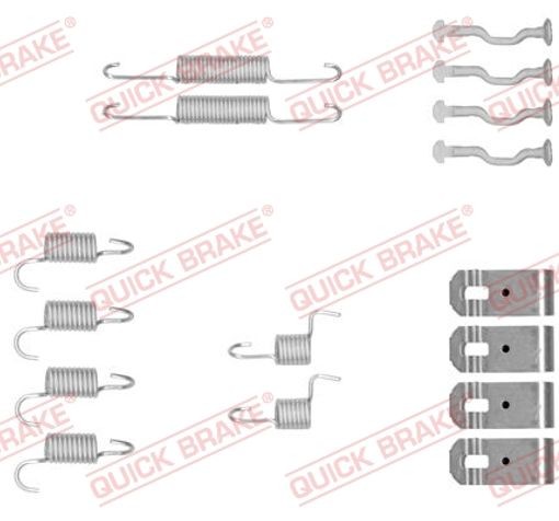 Rear QUICK BRAKE 105-0876 Accessory Kit, parking brake shoes for HONDA - Image 4
