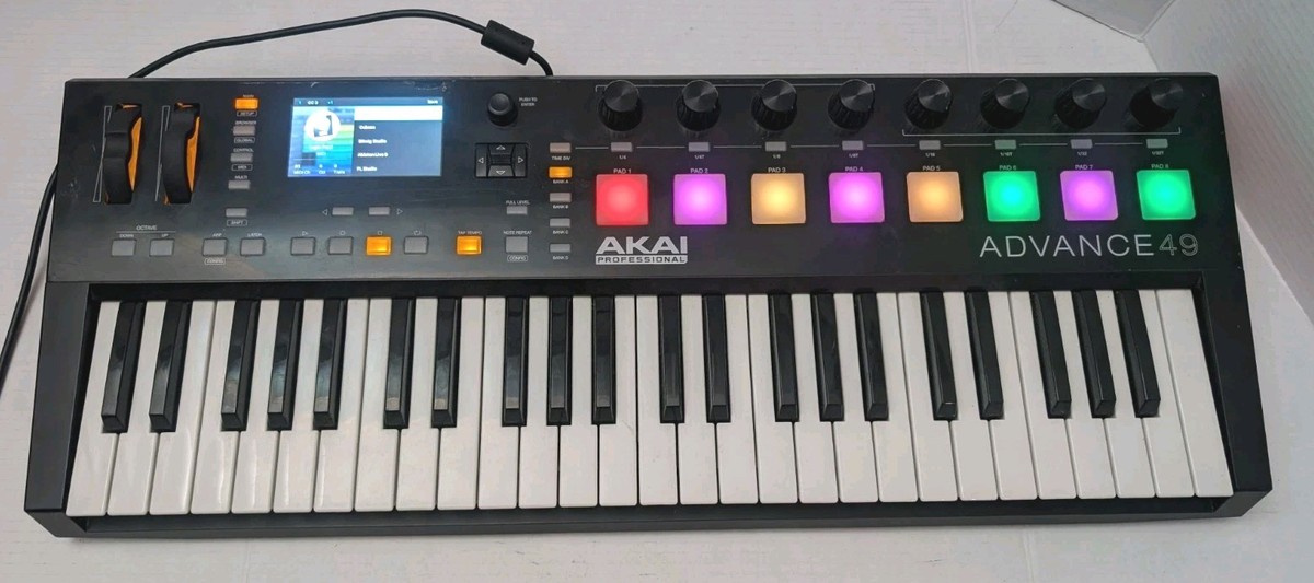 AKAI ADVANCE49 MIDIコントローラー AKAI Advance 49 MIDI Keyboard Controller Tested Works Great | eBay