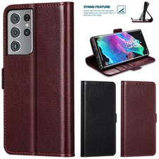 For Samsung S21 Plus Ultra FE Wallet Leather Case Flip Card Slots Pocket Cover