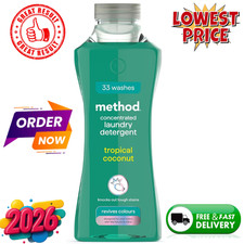 Method Concentrated Laundry Detergent, Washing 1 X 33 Washes, 1 X 990Ml 9.82 per litre