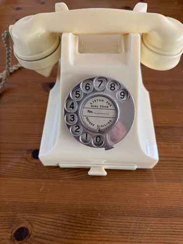 Bakelite Ivory Telephone Working Order 1956 GB NZ AU
