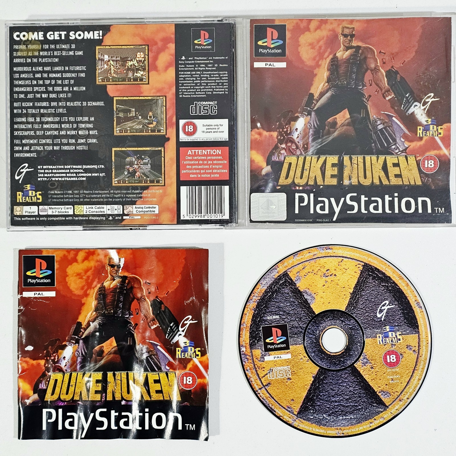 ©1993 PlayStation First Person Shooter DUKE NUKEM 3D German PAL First Person ...