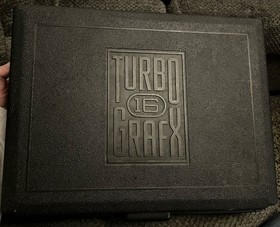 TurboGrafx-16 System Black Console System Bundle Lot Turbo Tap Controllers Case
