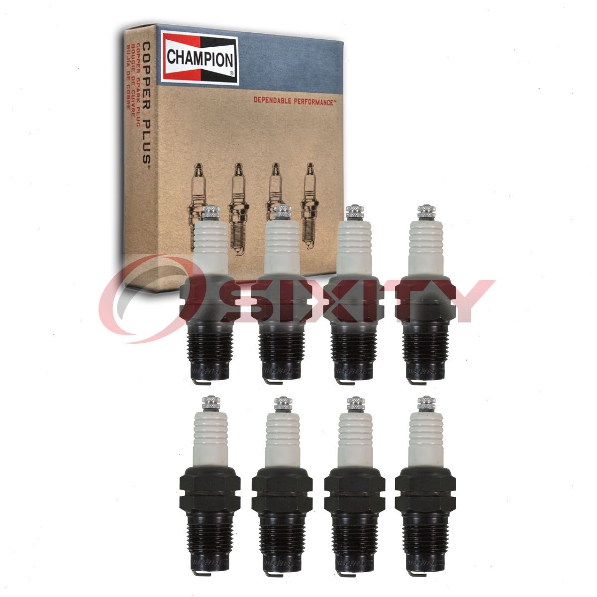 8 pc Champion Industrial 525 Spark Plugs for G59 G56 F11 26 25 15EX 15E tb