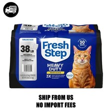 Fresh Step Heavy Duty Odor Block Multi-Cat Clumping Cat Litter, Febreze Freshnes