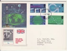 GB Stamps First Day Cover Post Office Technology, banking satellite PHILART 1969