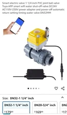 Smart Electric Valve 1 1/4 Inch PVC Ball Valve