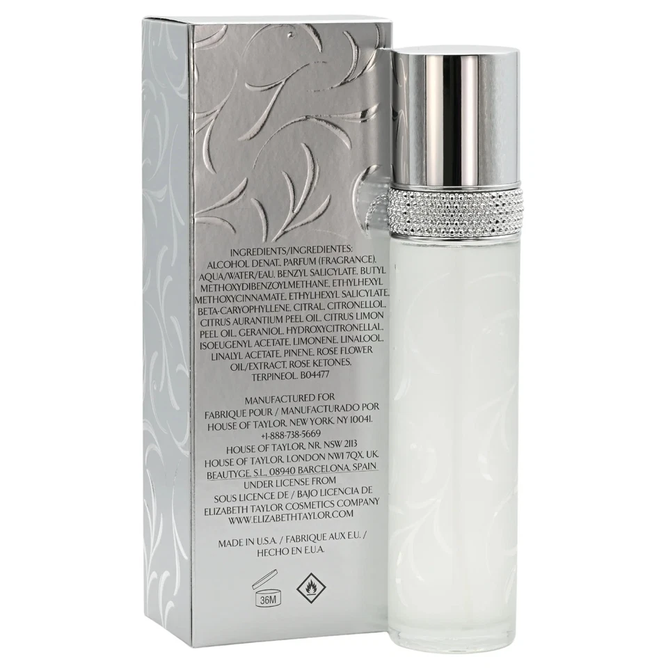 BRILLIANT White Diamonds by Elizabeth Taylor Women EDT 3.3 / 3.4 oz New In Box - Image 3 of 4