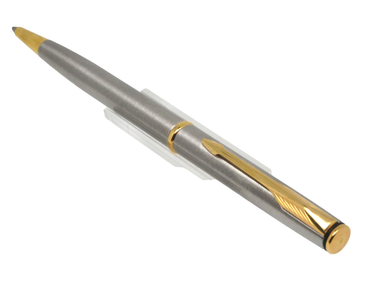 Stylo bille Parker Insigna en métal argenté ciselé, l'élégance vintage pour collectionneur