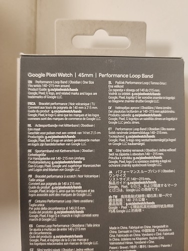 Original Google Pixel Watch Performance Loop Band- 45mm -Obsidian-Open Box - Photo 3 sur 4