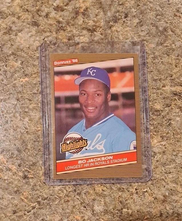 (7) Tarjeta de novato Bo Jackson 1987 Fleer RC Topps Donruss 1988 1990 1986 Highlights Foto 4 de 4