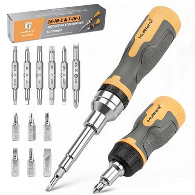 MULWARK Ratcheting Screwdriver Set 23 Bits