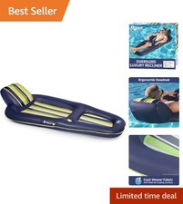 70" Aqua Luxury Pool Lounge   Inflatable Float with Supportive Design