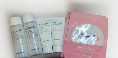 TonyMoly 6pc: Ceramide Mochi Toner, Ceramide Mochi Water Cream, Collagen Eye gel