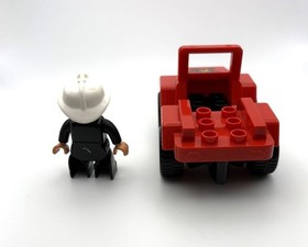 LEGO Duplo Fire Chief Set 6169, Ages 2-5, Incomplete Car & Figure