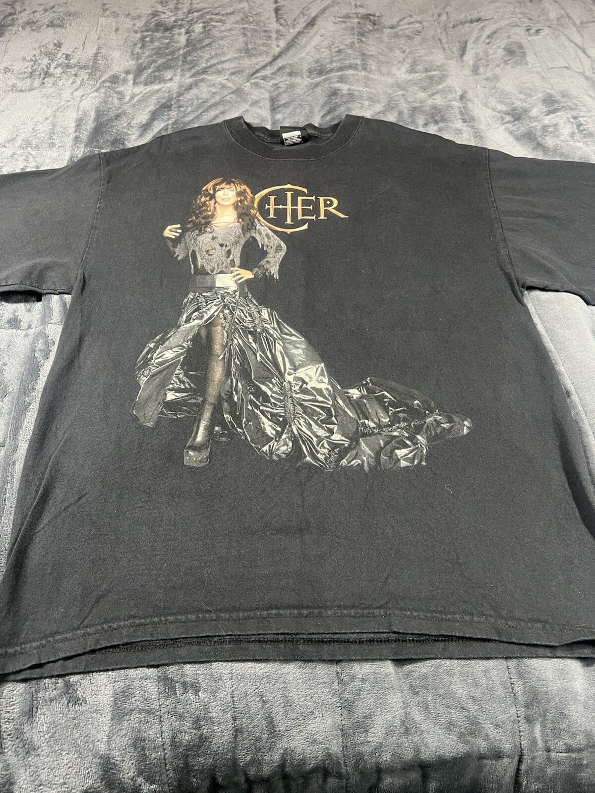VTG Cher At The Colosseum Caesars Palace Las Vegas Concert T-Shirt Size L thumbnail 2