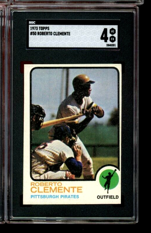1973 Topps #50 Roberto Clemente just graded SGC 4