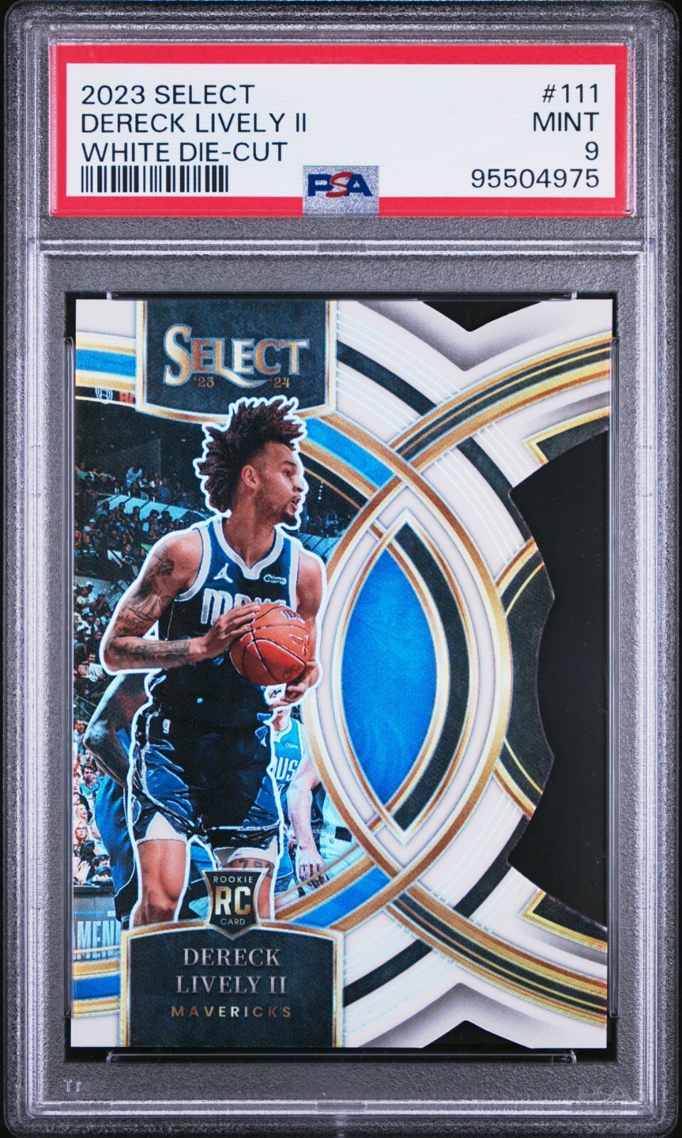 2023 Panini Select Dereck Lively II RC Premier Die-Cut White /149 PSA 9 MINT
