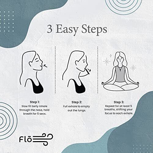 Collar de respiración negro contra la ansiedad herramienta de meditación alivio del estrés, relajación - Imagen 8 de 8