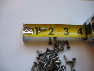 # 6 X 1/2'' Pan Head Zinc Screws 17/64''  Brown Head  Approx 300 pcs Phillips