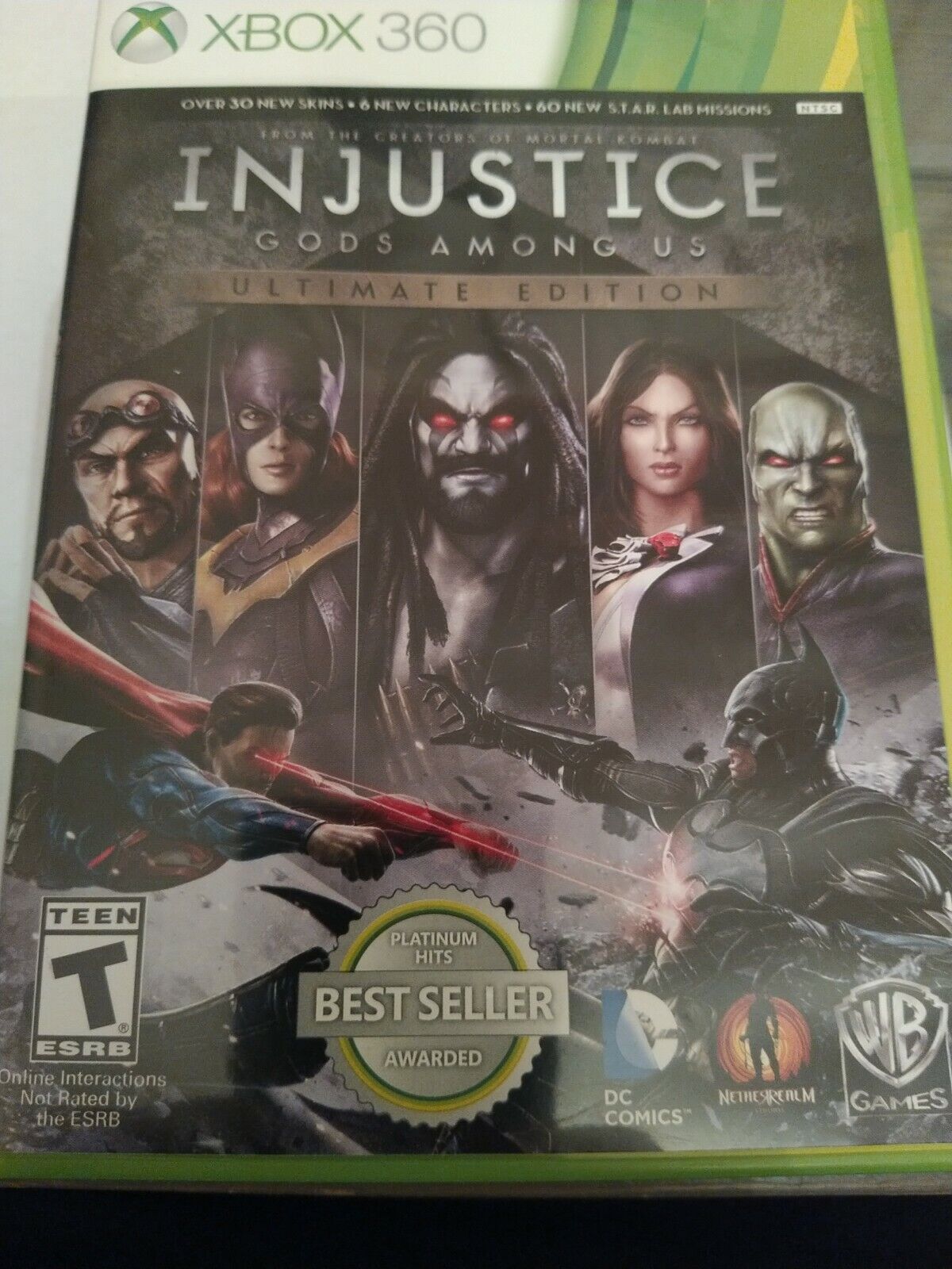 Injustice: Gods Among Us - Ultimate Edition - Xbox 360 Game - Tested And  Works 883929322916