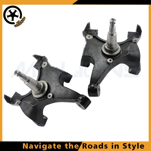 For 88-98 Chevy GMC C1500 C2500 Suburban 2WD Only Pair 2" Drop Lowering Spindles