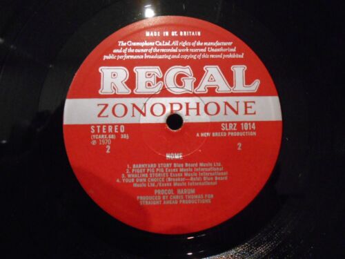 PROCOL HARUM - HOME - 1st PRESS - UK - STEREO - REGAL - COMPLETE - NM - Picture 2 of 9