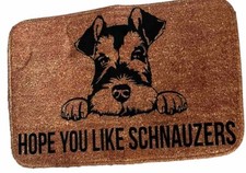 Dog Rug - Hope You Like Schnauzers 1097 23  x16  
