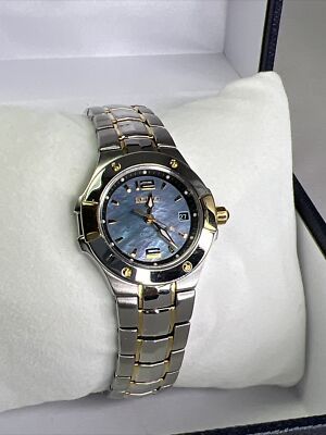 Seiko Coutura Womens Watch 7N82-0CA0 MOP Dial Two Tone Sapphire