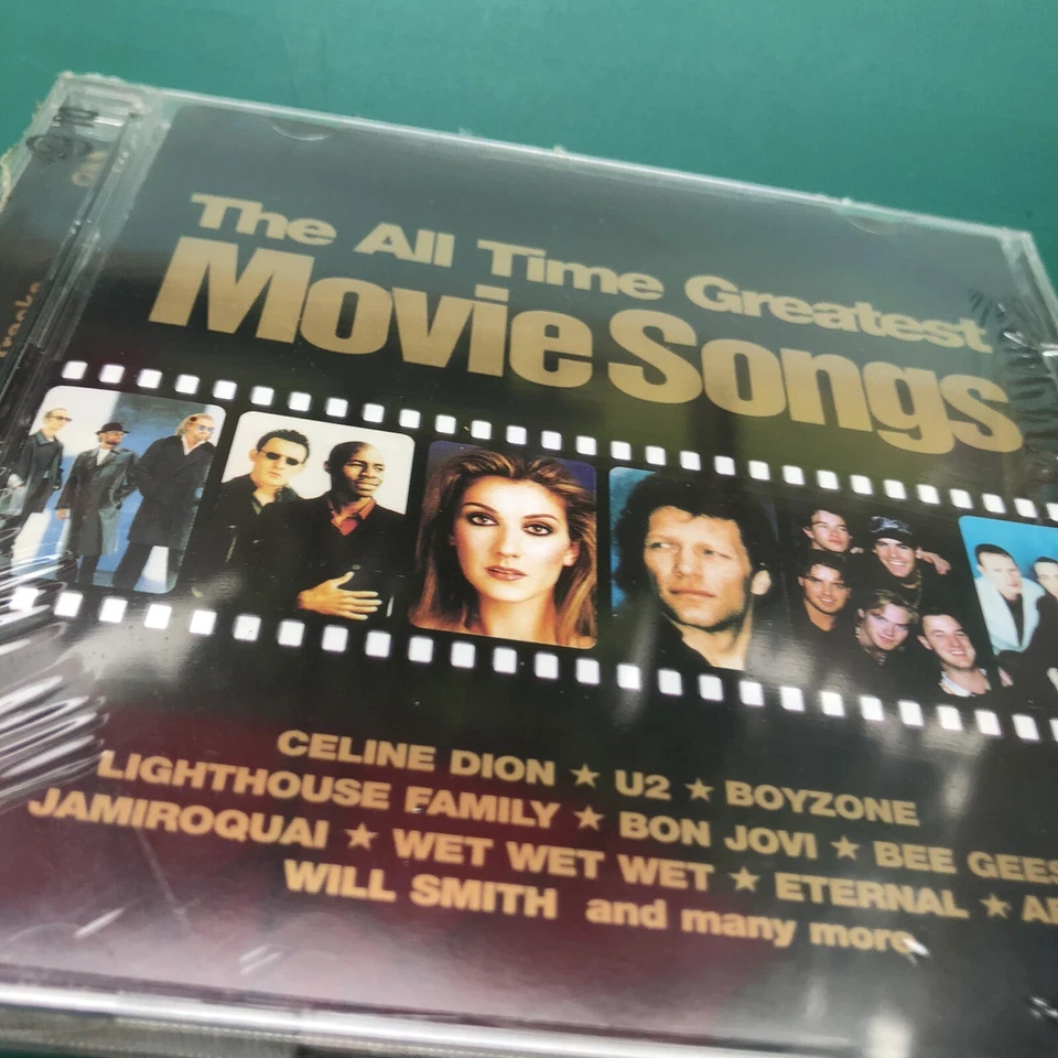 ALL TIME GREATEST MOVIE SONGS Pop Rock Soundtrack 2x CD Aqua ABBA U2 Cher SEALED Foto 3 de 4