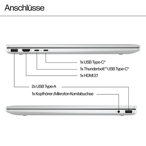 HP ENVY x360 16-ac0177ng, Intel Core Ultra 7, 40,6 cm (16"), 2880 x 1800 Pixel, - Bild 6 von 12
