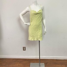 Princess Polly Womens Cheri Mini Dress Spaghetti Strap Cowl Neck Green Sz 4 NWT