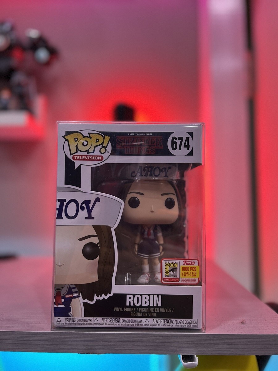 Funko Pop! Stranger Things Ahoy Robin #674 SDCC 2018 LE 1800