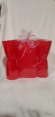 Tupperware Impression 1 Gallon Pitcher flip top lid with 4 free 18 oz Tumblers 