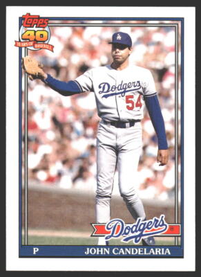 John Candelaria #17T 1991 Topps Traded Los Angeles Dodgers