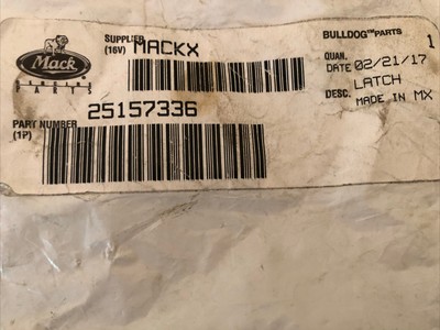 GENUINE MACK LATCH 25157336 NEW OEM | eBay 