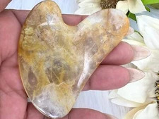 Golden Healer Quartz Gua Sha - Golden Healer Quartz Face Massager -High Quality