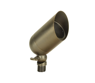 Unique Lighting Elements Series Positron - Brass Up Light Fixture (With 4W Bulb)