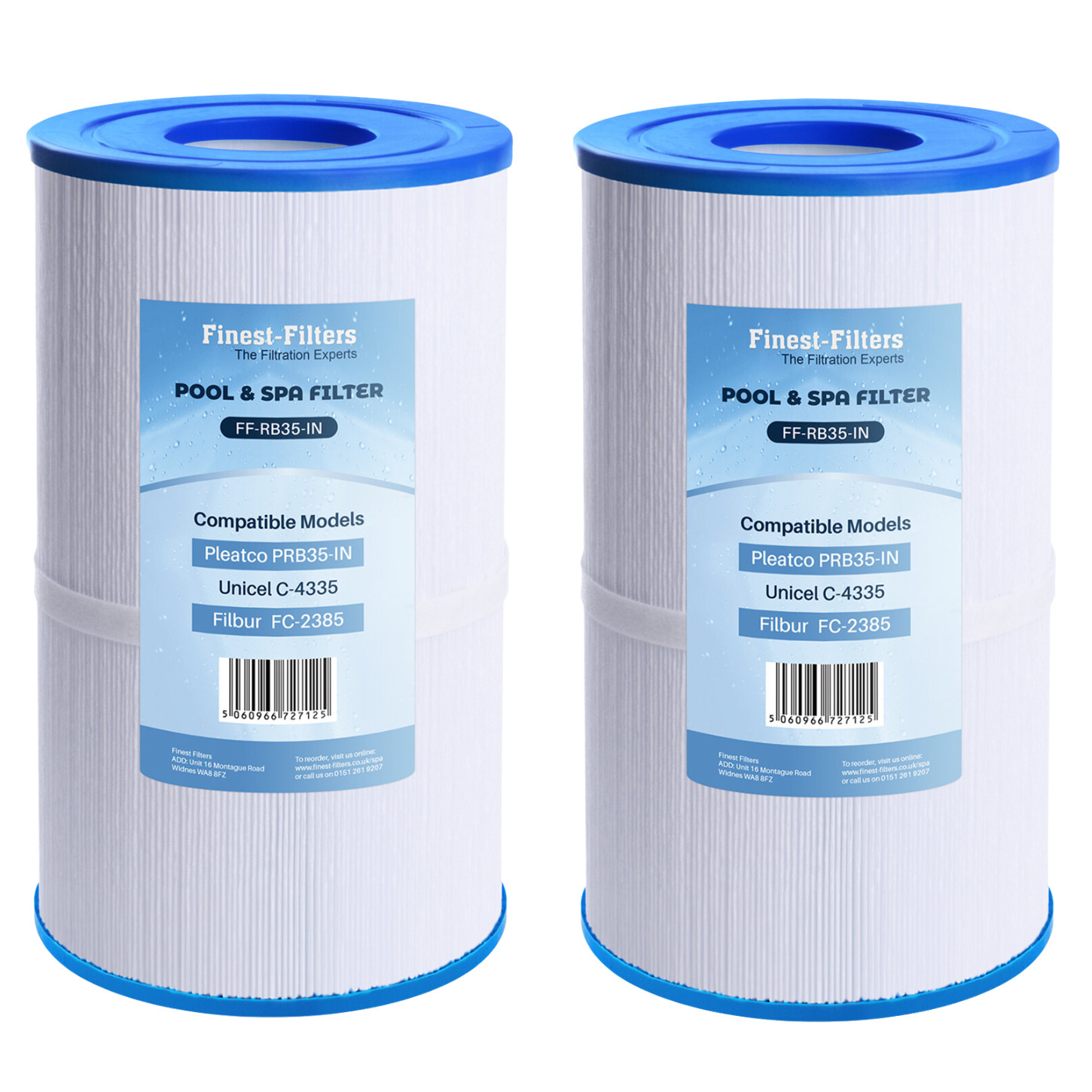 2 Hot Tub Spa Filter Compatible W/ Pleatco PRB35-IN,Unicel C-4335,Filbur FC-2385