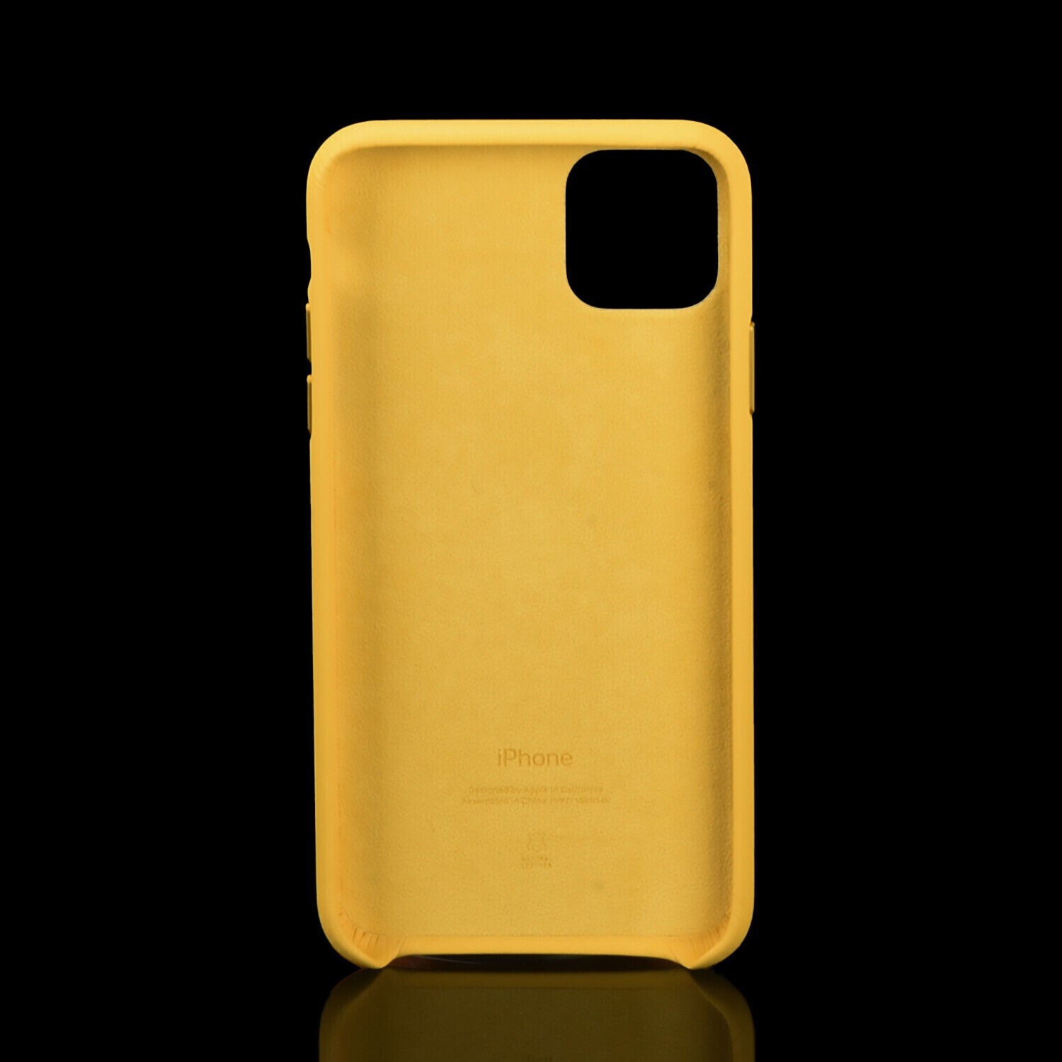 Genuine Apple Leather Case Cover For iPhone 11 Pro Max Meyer Lemon