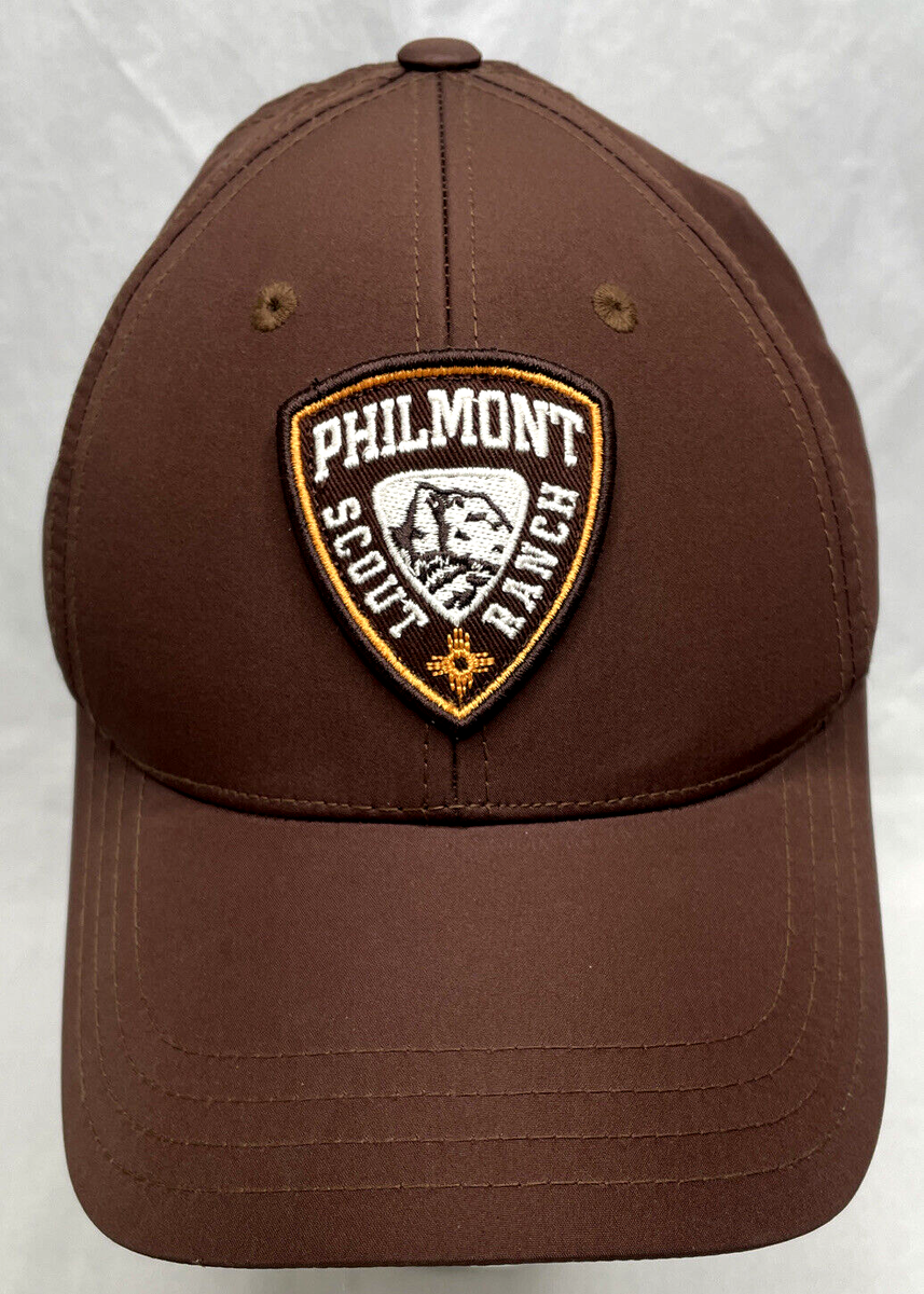Philmont Scout Ranch Boy Scouts Vintage Snapback Brown Trucker Hat - Main Image