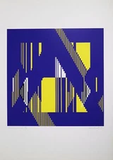 Serigraphy Serigraphy Serigraphy ROMAN CURLY 1974 52/150 50x70 Signed